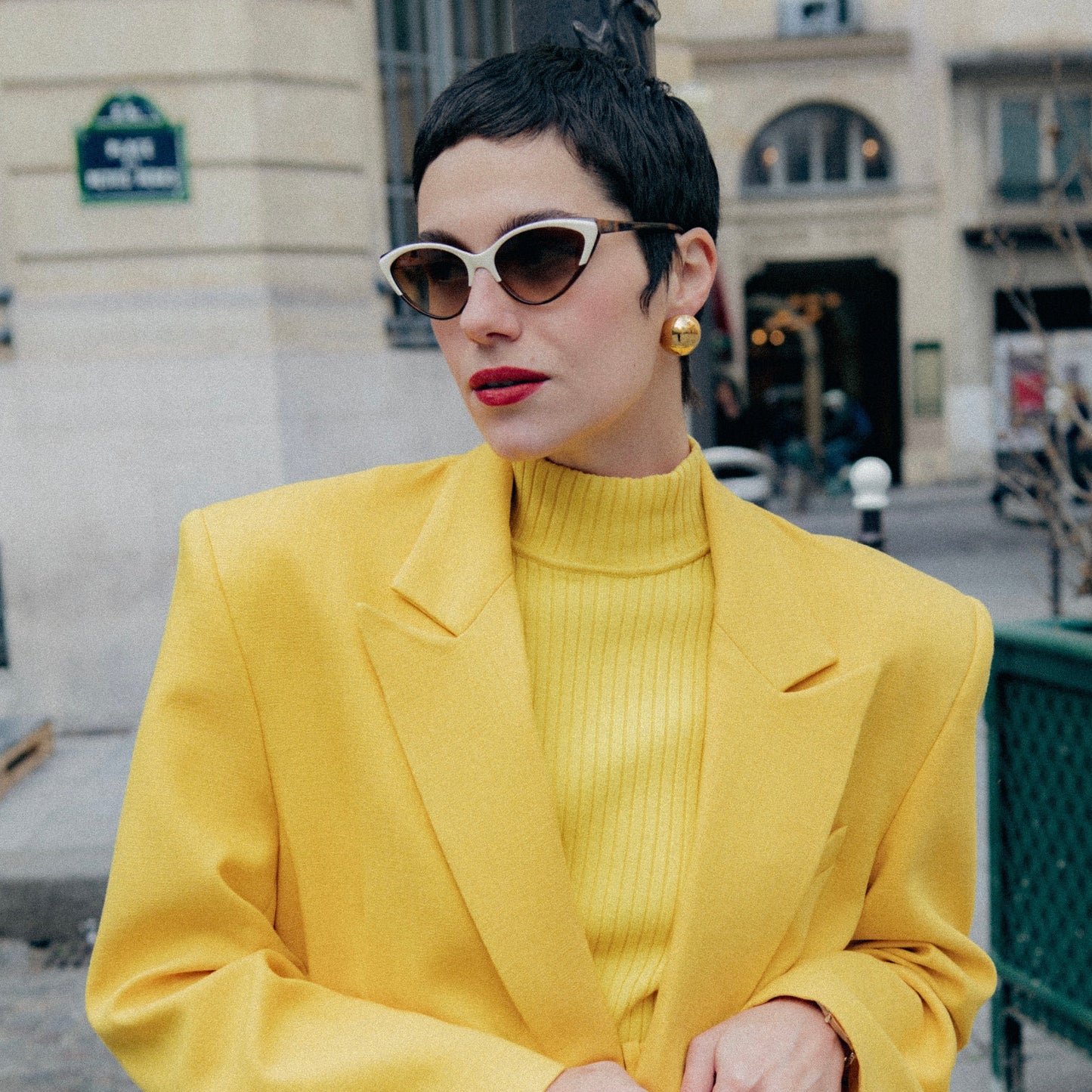 Diana gold-plated earrings