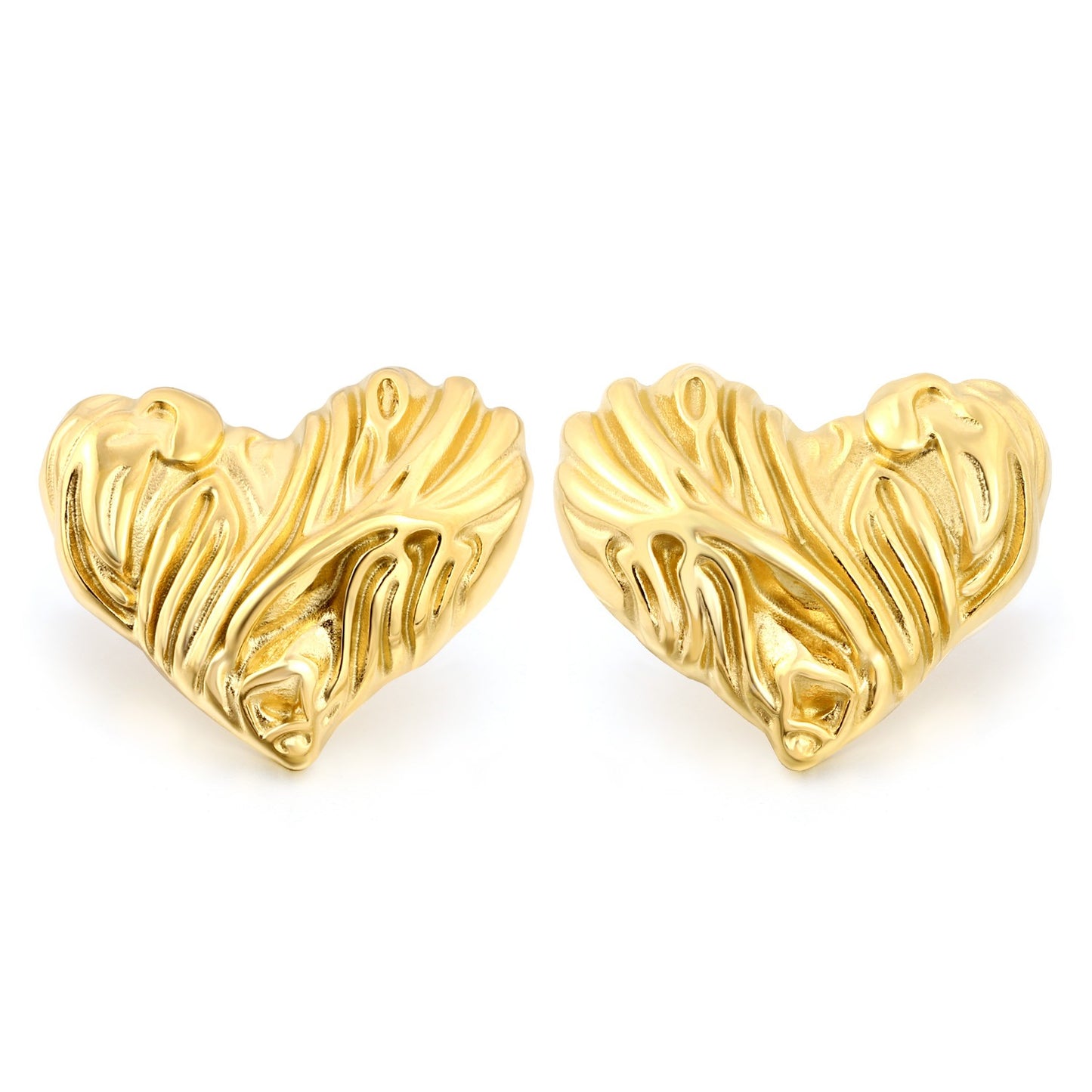 Valentine gold-plated earrings