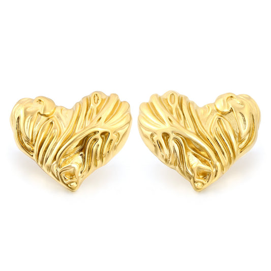 Valentine gold-plated earrings