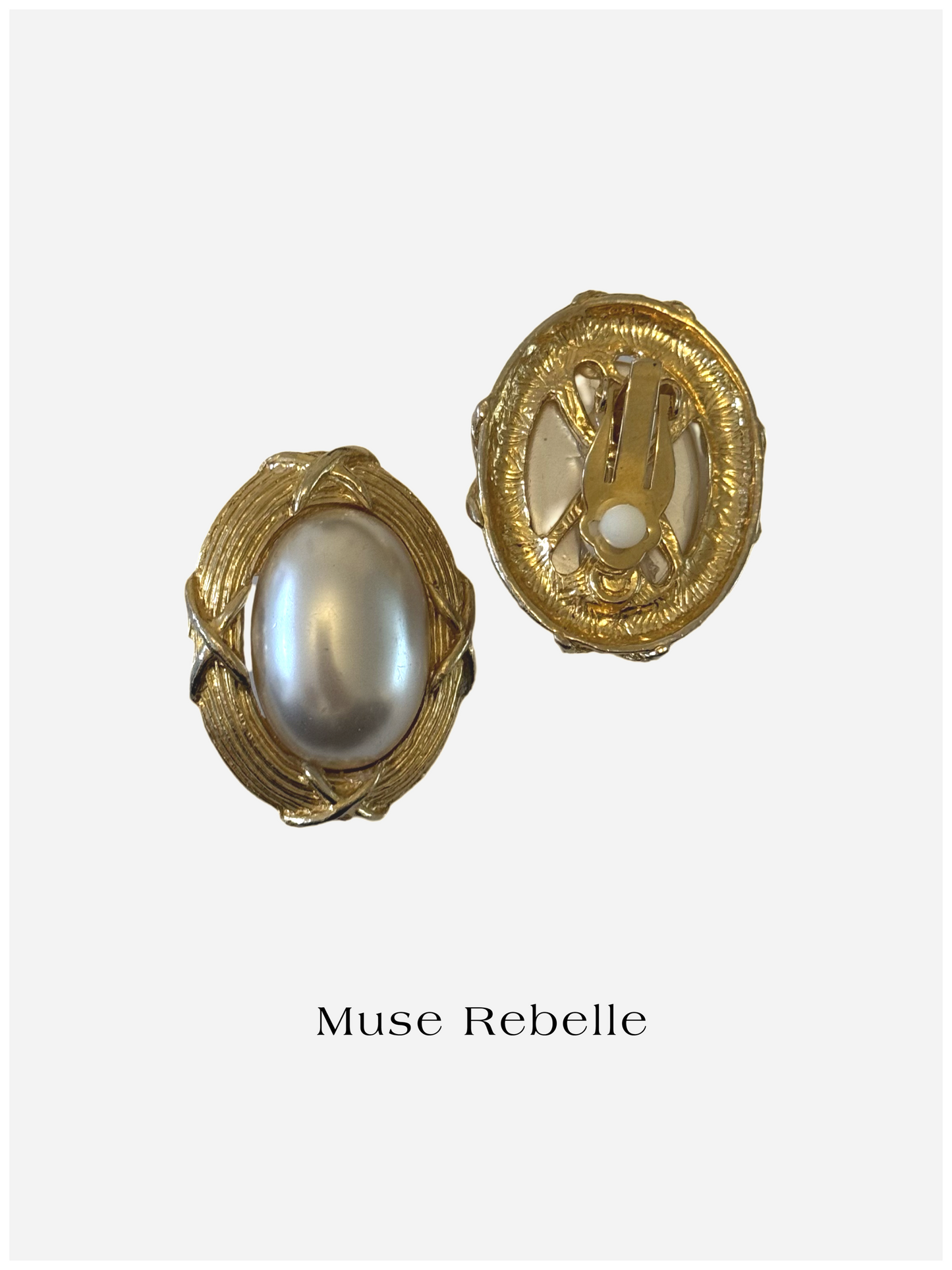 perle rare clip-on earrings