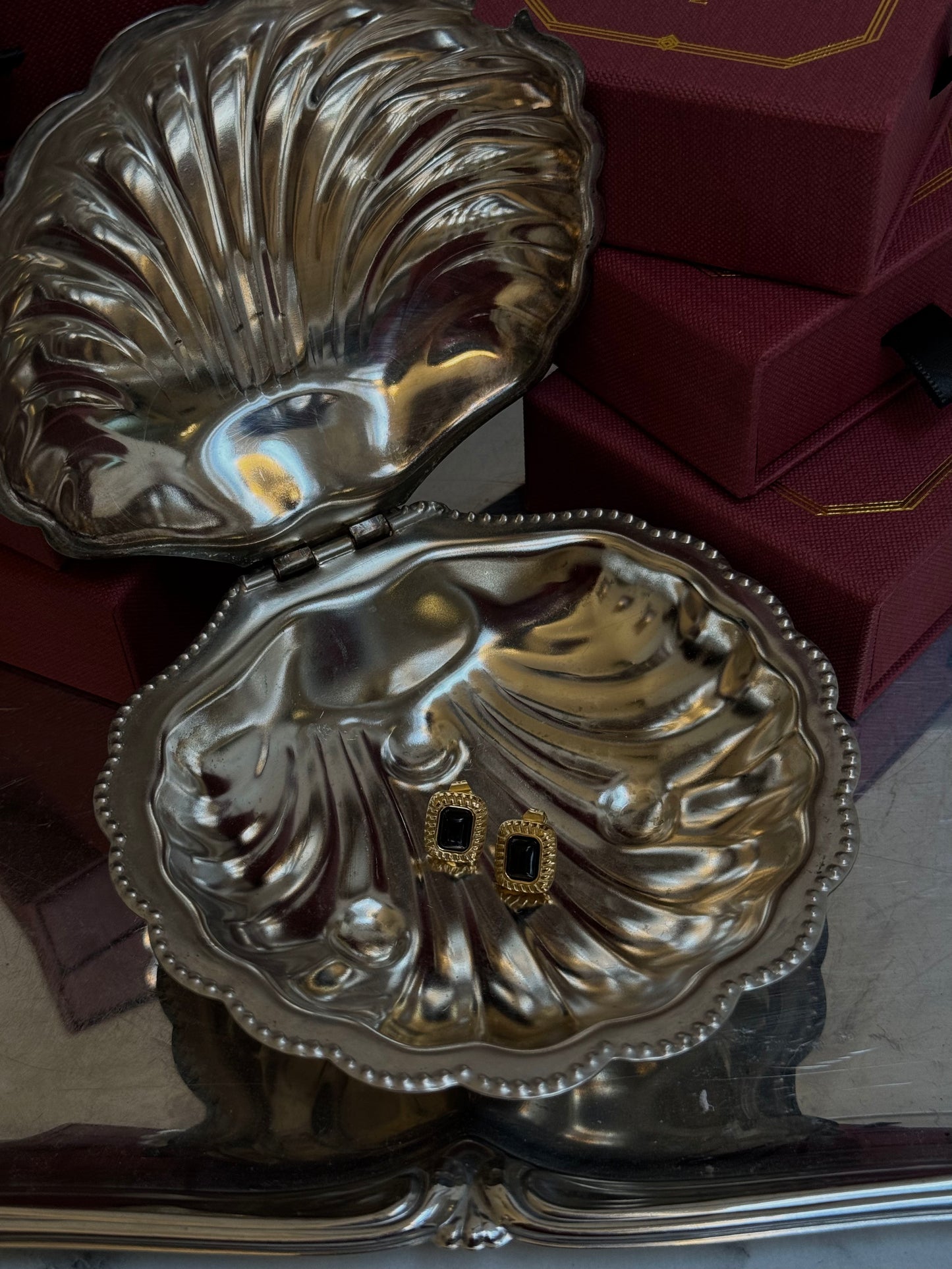 Rosie gold-plated stud earrings