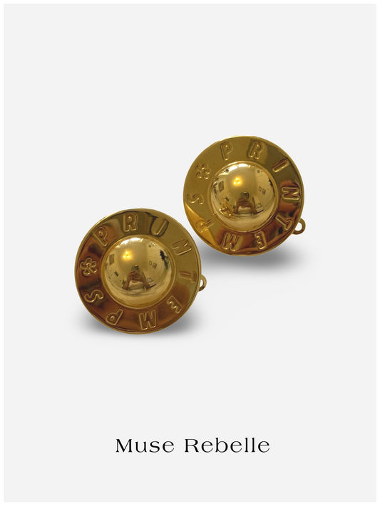 Printemps statement clip-on earrings