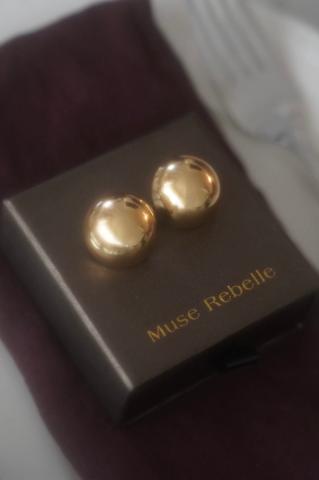 Diana gold-plated earrings