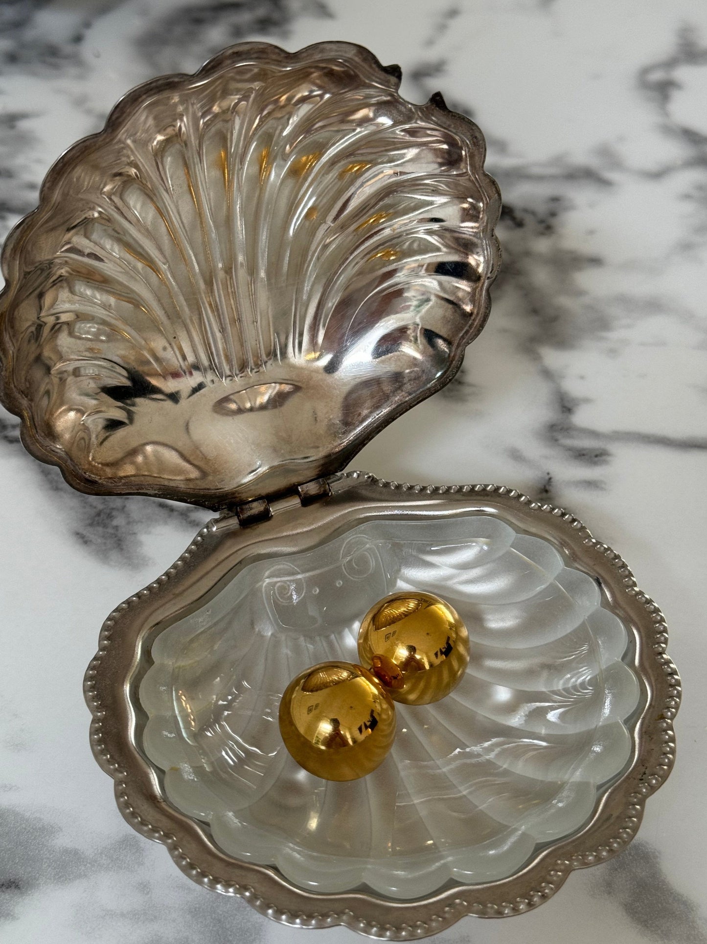 Diana gold-plated earrings