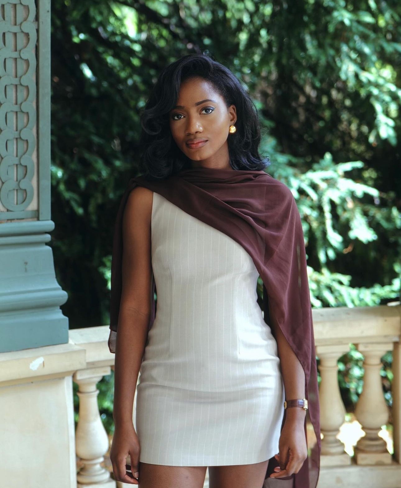 Diana gold-plated earrings