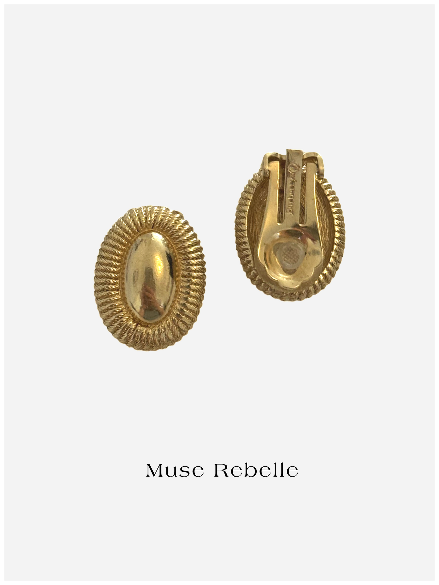 BURBERRY clip-on earrings