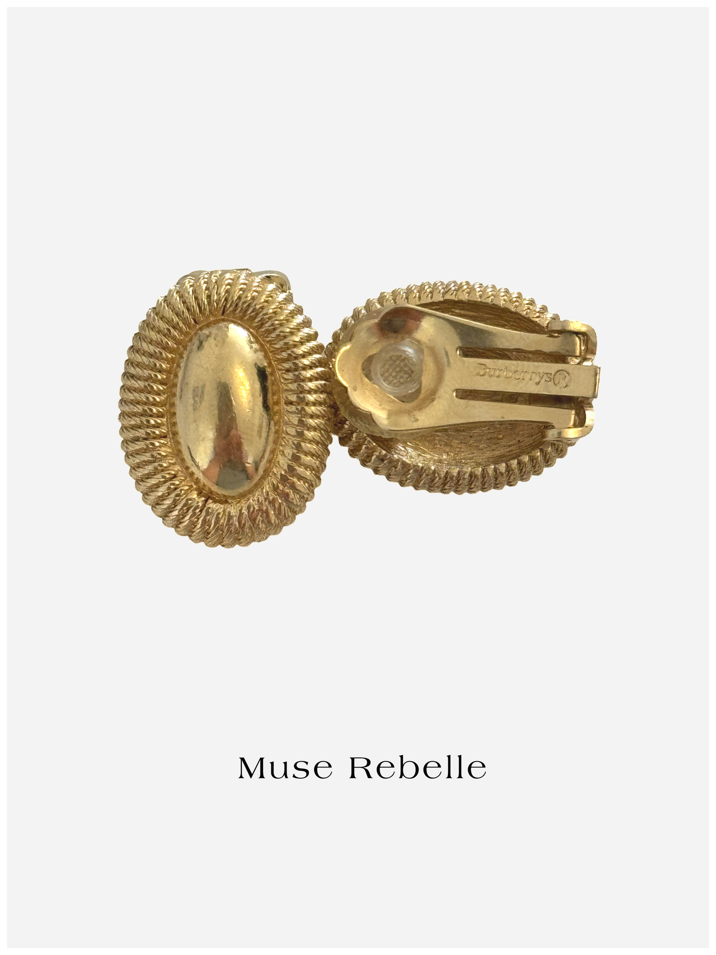 BURBERRY clip-on earrings