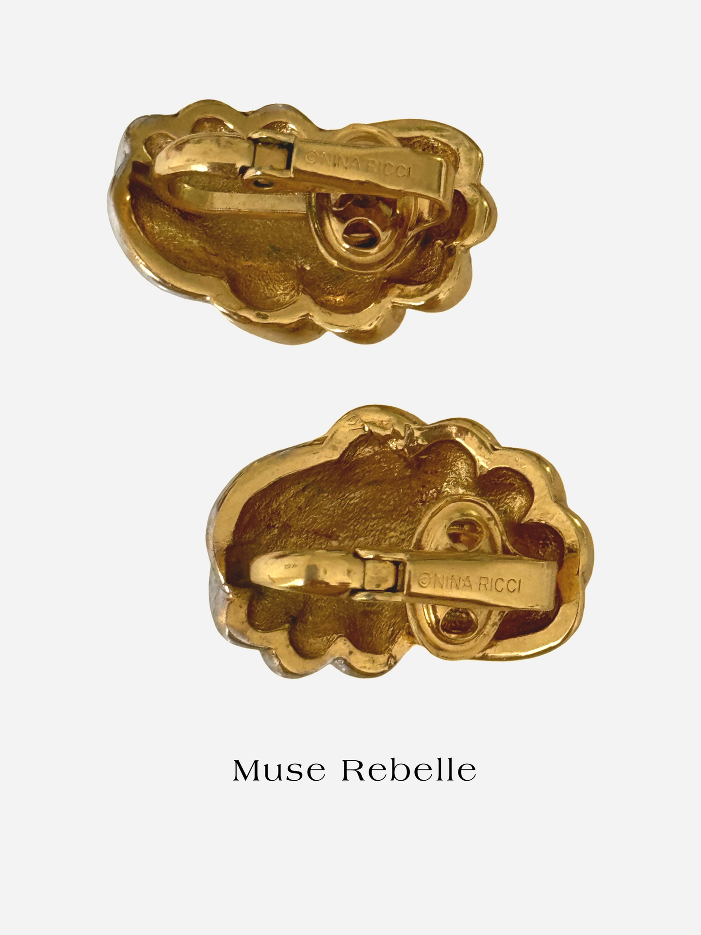 1980s vintage NINA RICCI Set (bracelet & earrings)