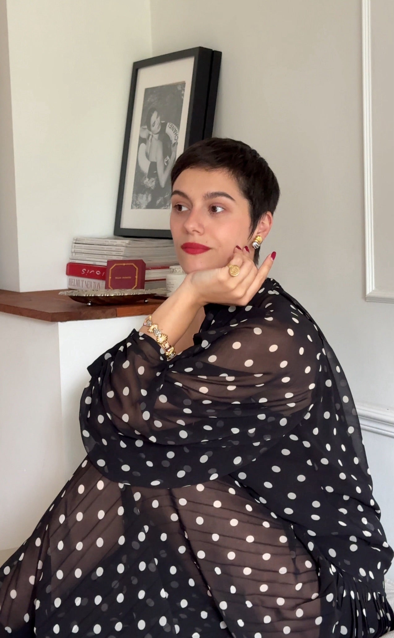 1980s vintage NINA RICCI Set (bracelet & earrings)