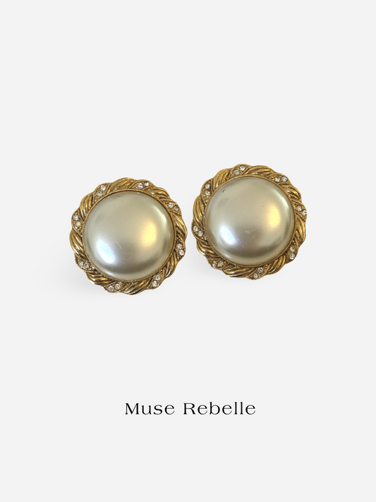 Célina pearl clip-on earrings