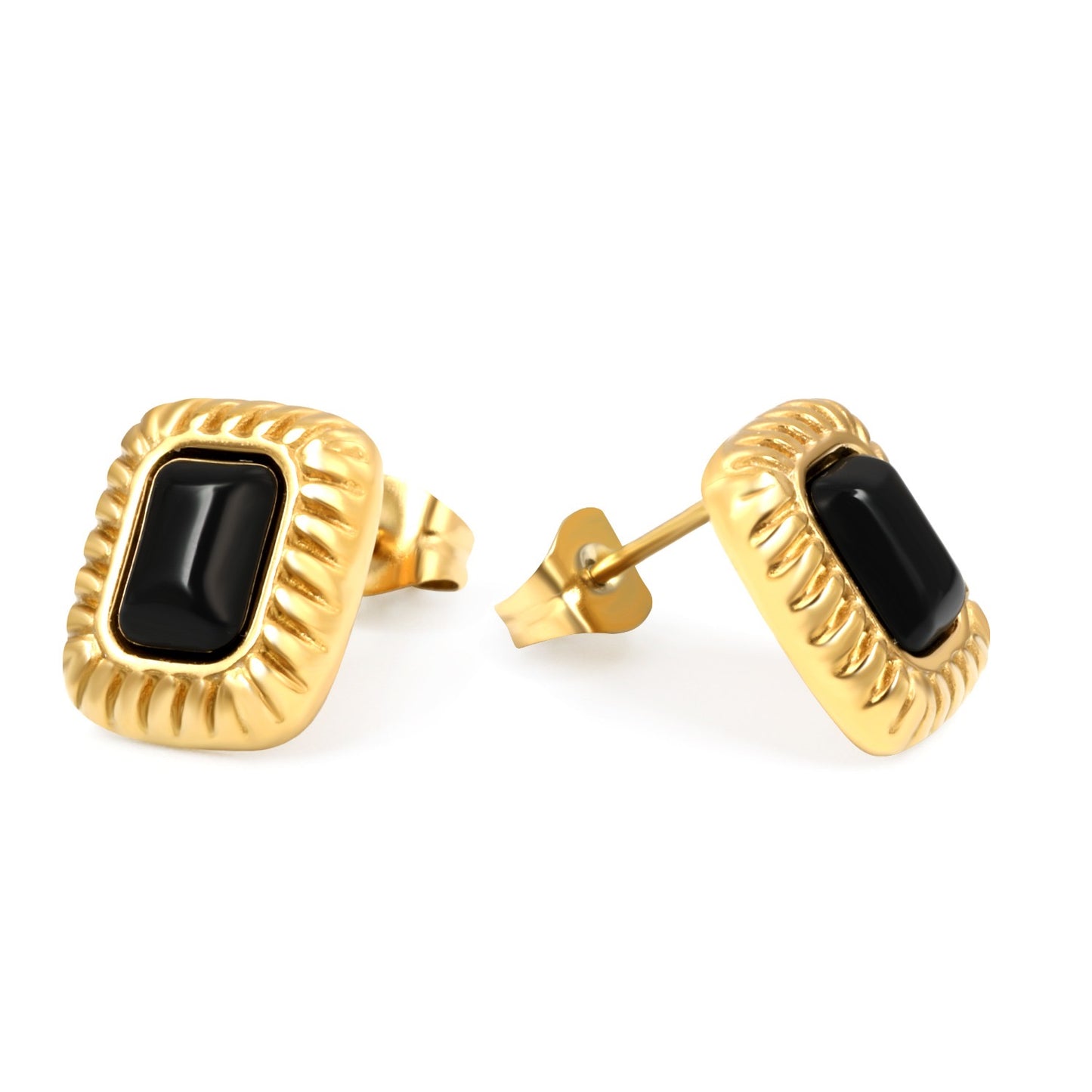 Rosie gold-plated stud earrings