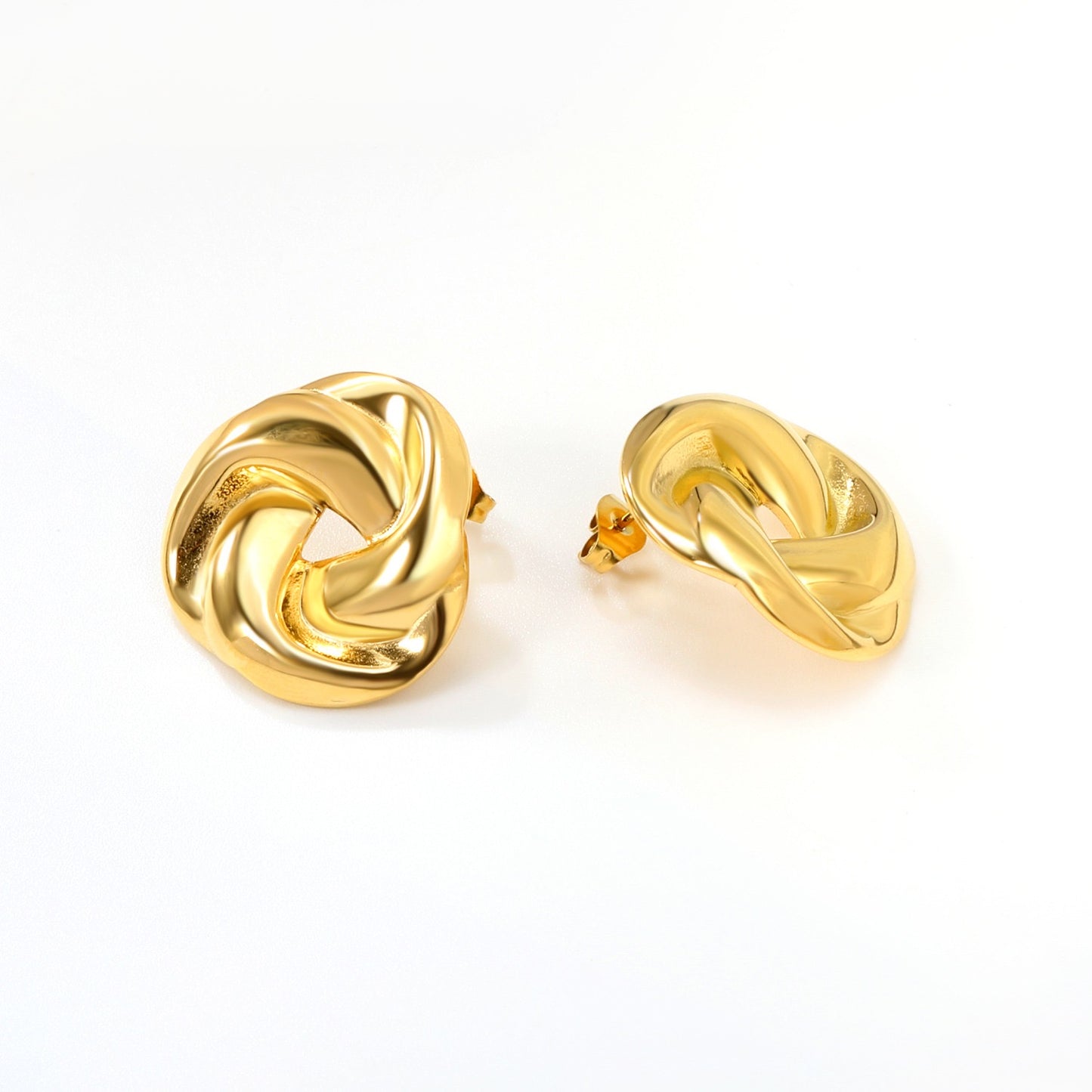 Audrey gold-plated earrings