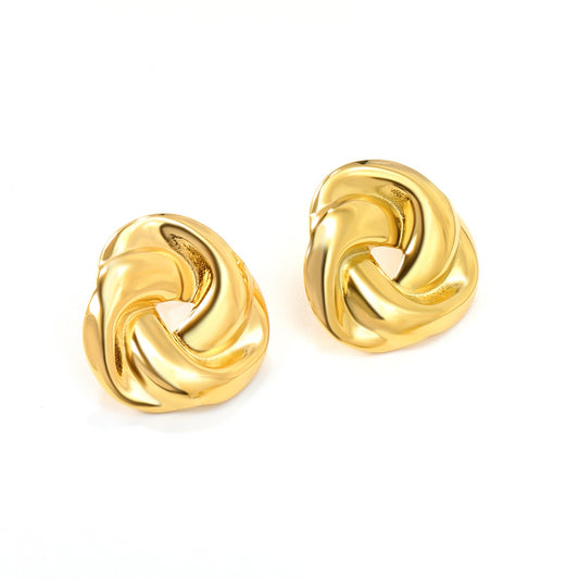 Audrey gold-plated earrings