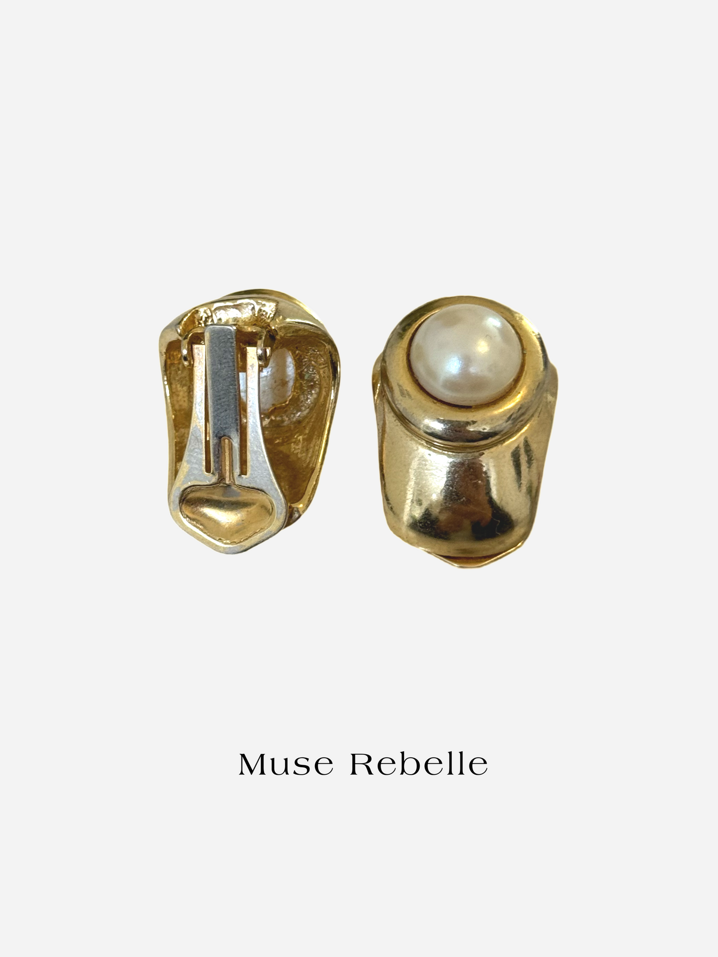 Perle douce clip-on earrings