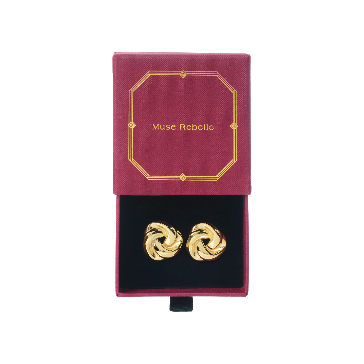 Audrey gold-plated earrings