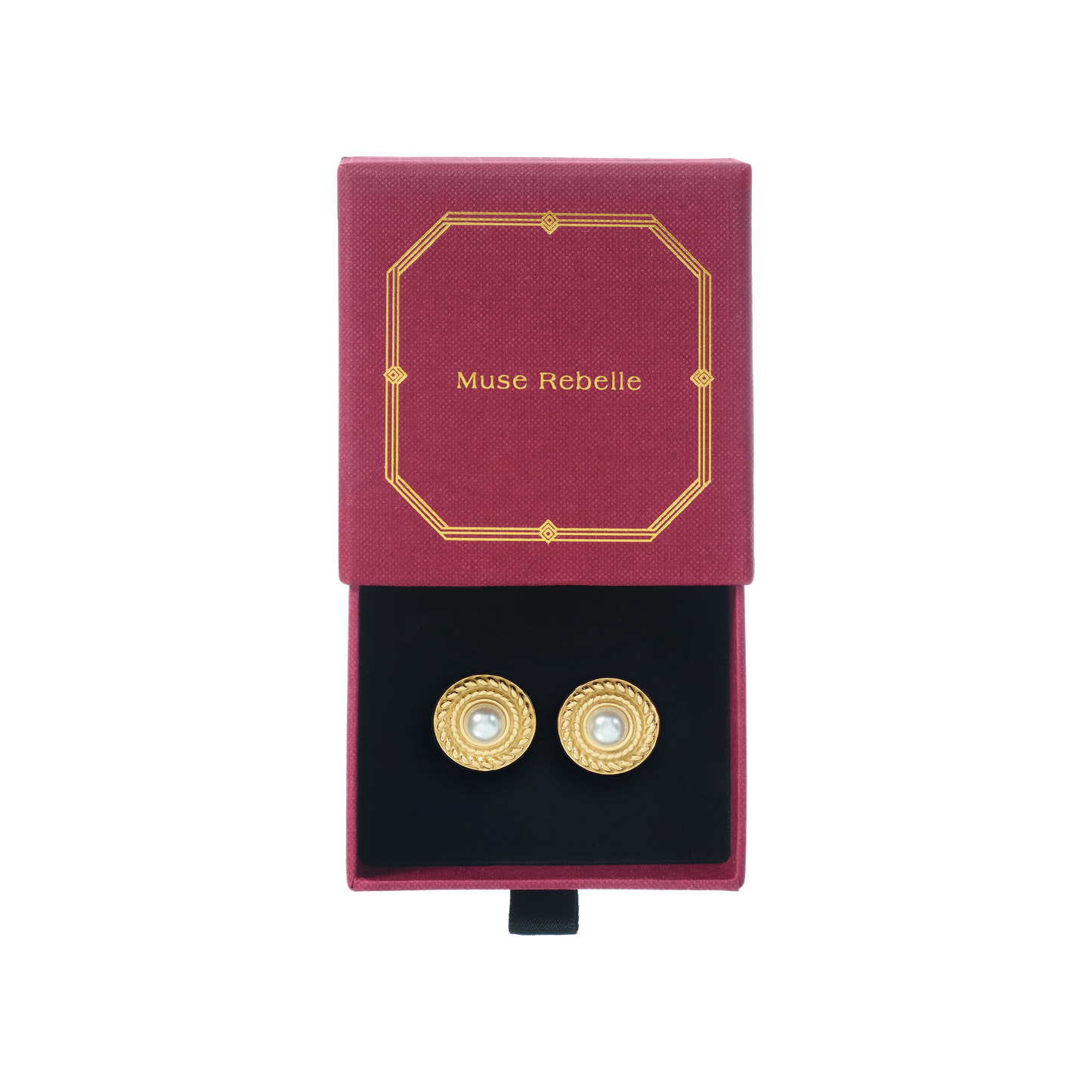 Kelly pearl gold-plated earrings
