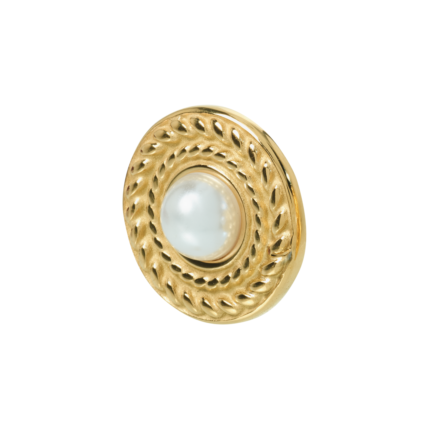 Kelly pearl gold-plated earrings