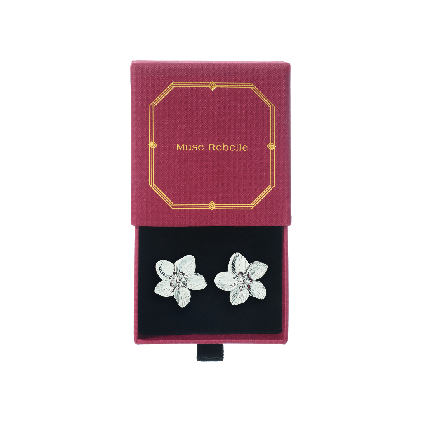 Fleur silver earrings
