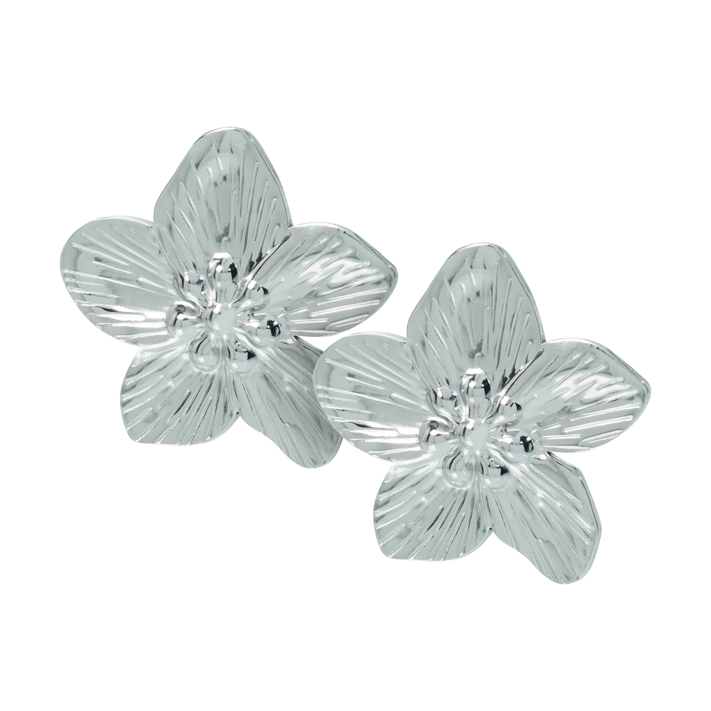 Fleur silver earrings