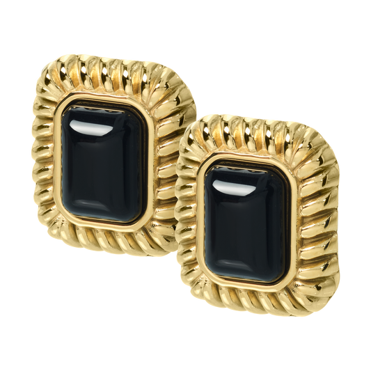 Jackie gold-plated earrings