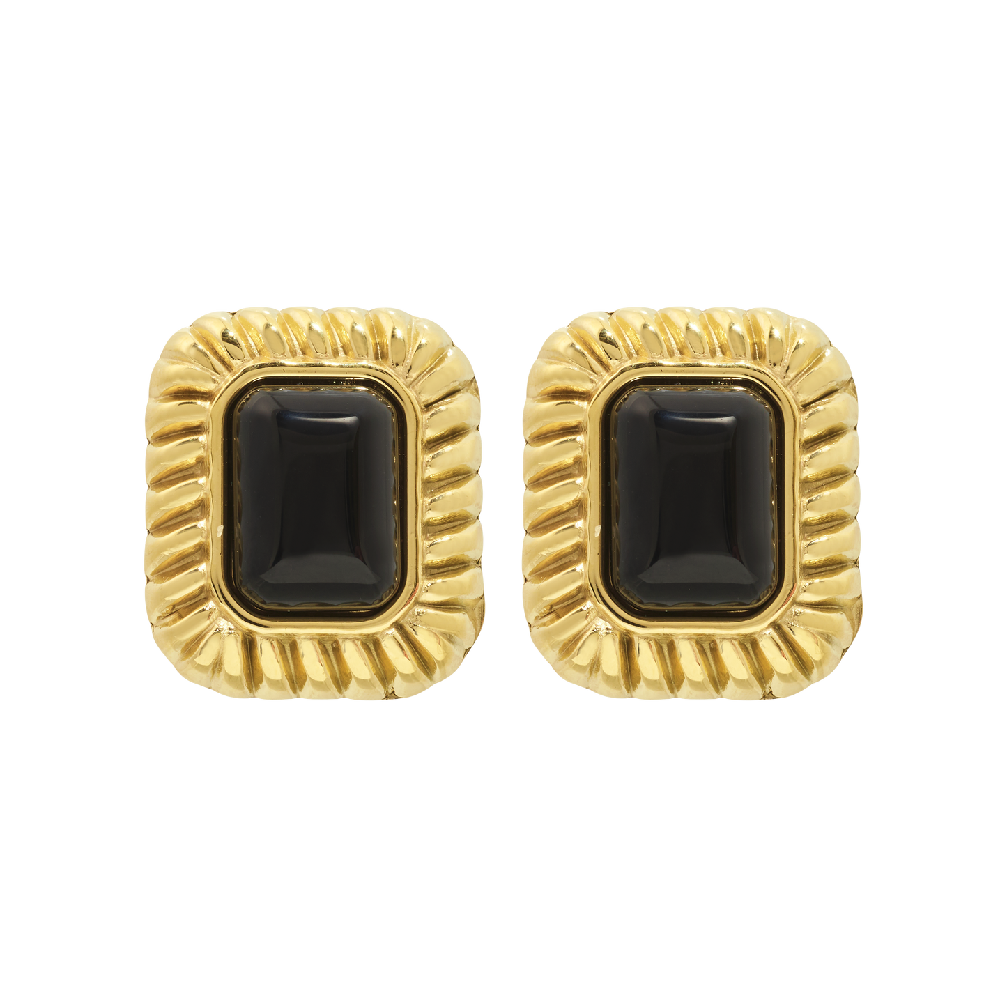 Jackie gold-plated earrings