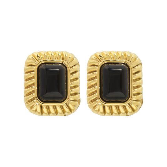 Jackie gold-plated earrings