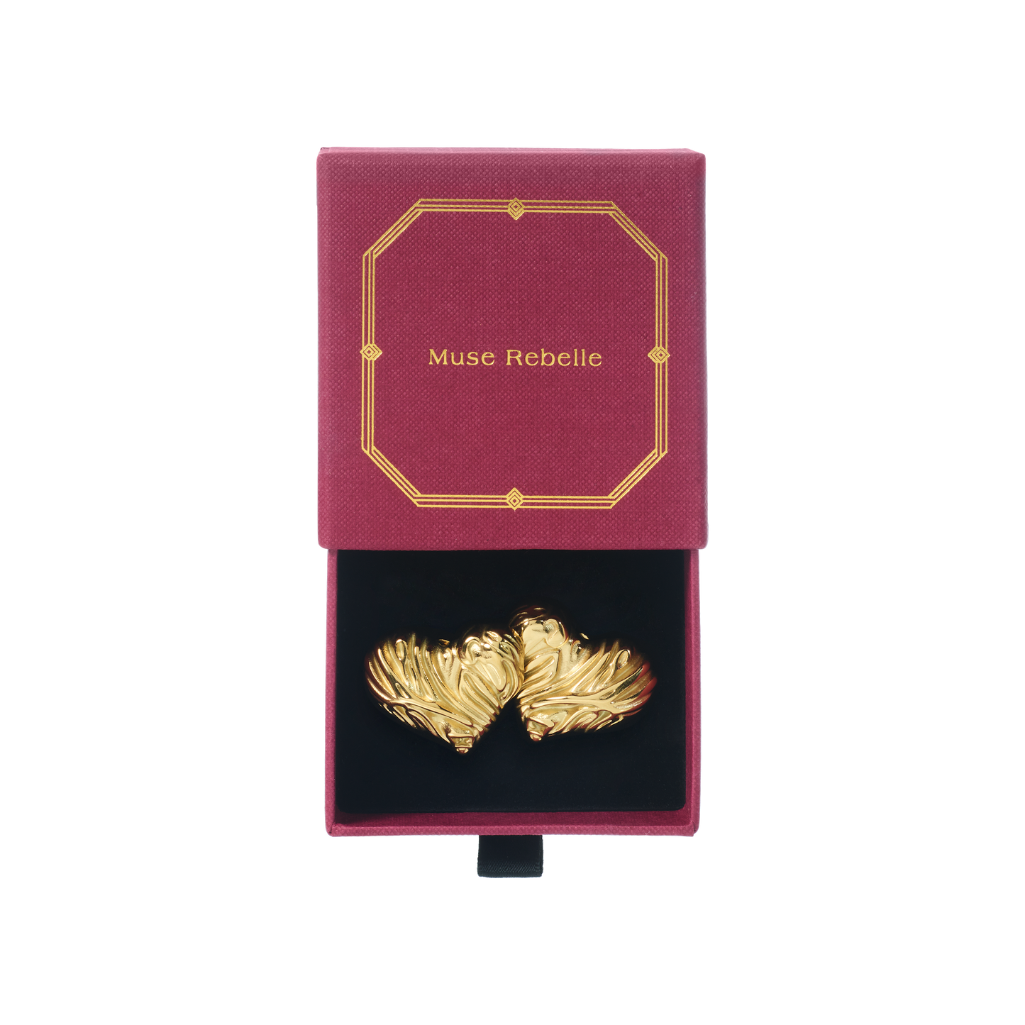 Valentine gold-plated earrings