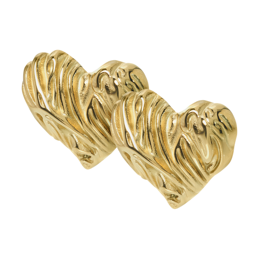 Valentine gold-plated earrings