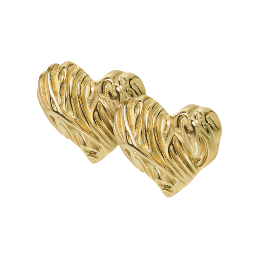 Valentine gold-plated earrings