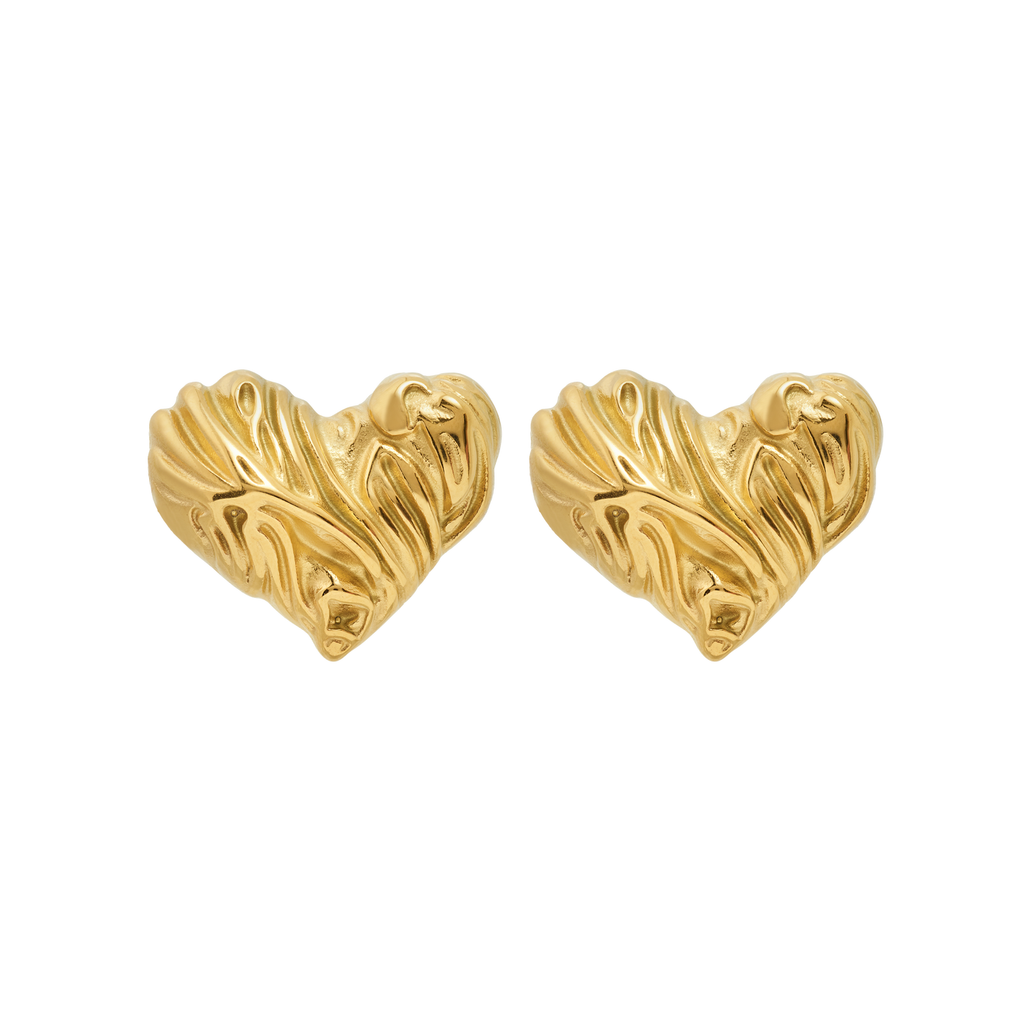 Valentine gold-plated earrings
